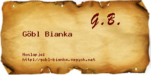 Göbl Bianka névjegykártya